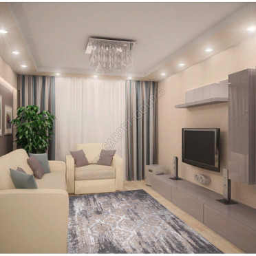 Ковер турецкий 34762-957 GRAND (Полиэстер, серый)