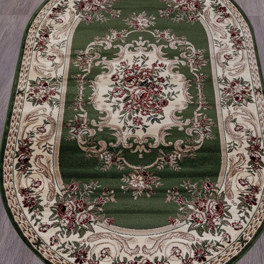 Ковер D057 - GREEN - Овал  COLIZEY