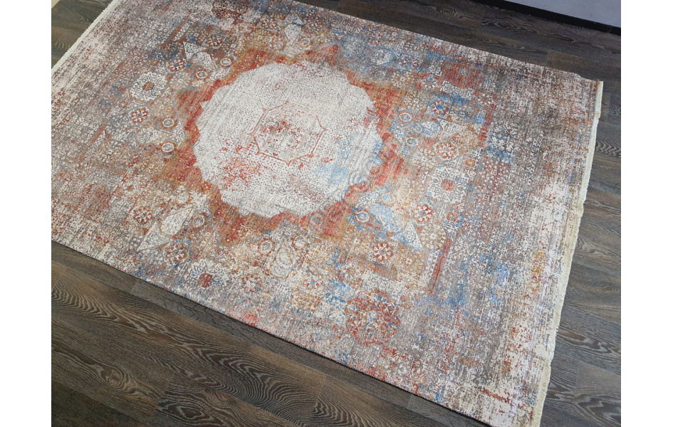 Безворсовый ковер лофт дизайн BANCO P1043 MULTI-MULTI