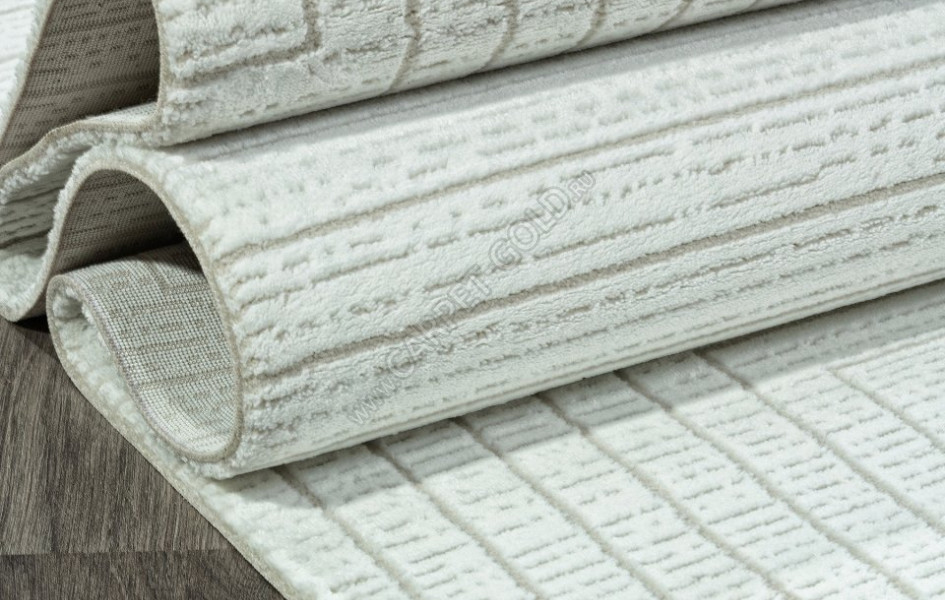 Ковер E256AC - WHITE / BEIGE - Прямоугольник - коллекция SIROCCO